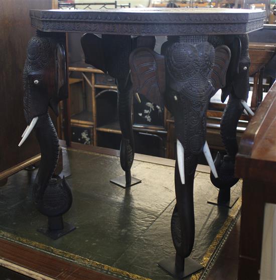 Octagonal elephant table